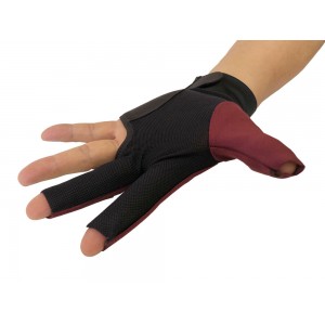 2019 Champion Cut 3 finger Pool Cue Stick Glove- Left hand Predator( Wine)